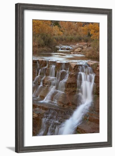 Secret Falls in the Fall, Washington County, Utah, United States of America, North America-James Hager-Framed Photographic Print