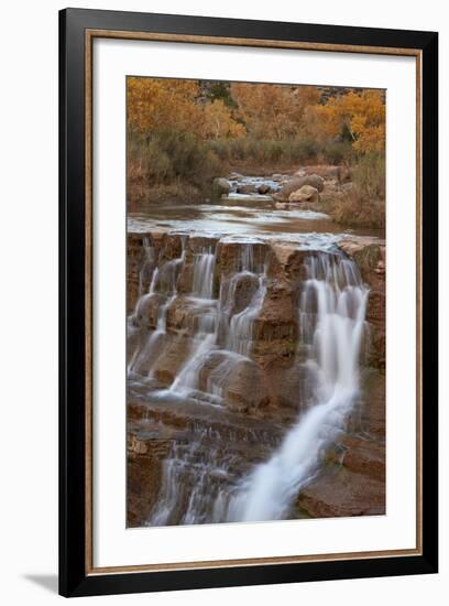 Secret Falls in the Fall, Washington County, Utah, United States of America, North America-James Hager-Framed Photographic Print