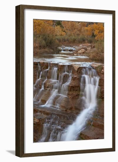 Secret Falls in the Fall, Washington County, Utah, United States of America, North America-James Hager-Framed Photographic Print