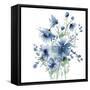 Secret Garden Bouquet I Blue-Katrina Pete-Framed Stretched Canvas