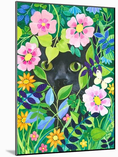 Secret Garden Hidden Cat Art-Isabelle Brent-Mounted Photographic Print