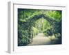 Secret Garden in Vintage Style-lukaszimilena-Framed Photographic Print