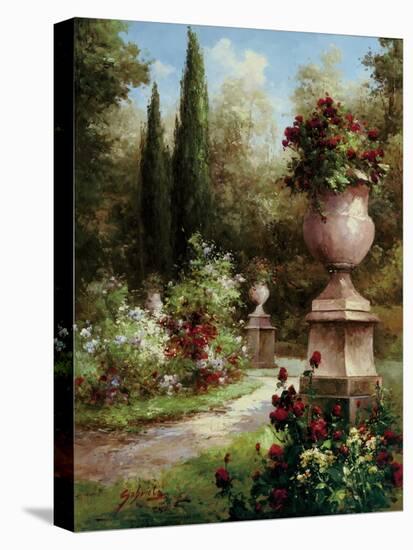 Secret Garden Path-Gabriela-Stretched Canvas