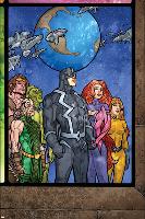 Secret Invasion: Inhumans No.4 Group: Black Bolt, Medusa, Karnak, Gorgon, Crystal and Triton-Tom Raney-Lamina Framed Poster