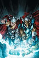 Secret Invasion: Thor No.3 Cover: Thor and Beta-Ray Bill-Doug Braithwaite-Lamina Framed Poster