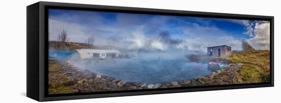 Secret Lagoon- Natural Hot Springs, Fludir, Iceland-null-Framed Stretched Canvas