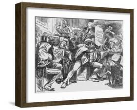 Secret Meeting of the Conservative Party, 1888-Harry Furniss-Framed Giclee Print