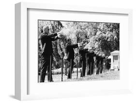 Secret Service Agents in Training Shooting Targets, Washington DC, 1968-Stan Wayman-Framed Photographic Print