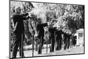 Secret Service Agents in Training Shooting Targets, Washington DC, 1968-Stan Wayman-Mounted Photographic Print