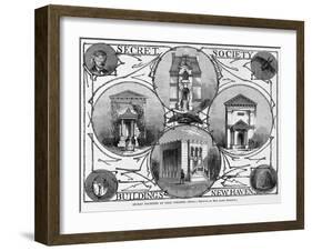 Secret Societies at Yale College.-null-Framed Giclee Print