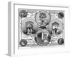 Secret Societies at Yale College.-null-Framed Giclee Print