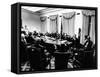 Secret White House Meeting About Resuming the Bombing of North Vietnam-null-Framed Stretched Canvas