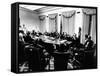Secret White House Meeting About Resuming the Bombing of North Vietnam-null-Framed Stretched Canvas
