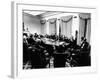 Secret White House Meeting About Resuming the Bombing of North Vietnam-null-Framed Photo