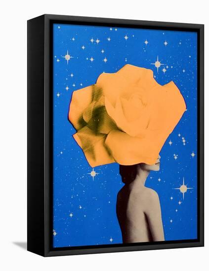 Secret woman _ Orange-Anne Storno-Framed Stretched Canvas