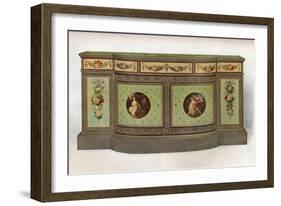 'Secretaire commode', c1785-George Brookshaw-Framed Giclee Print