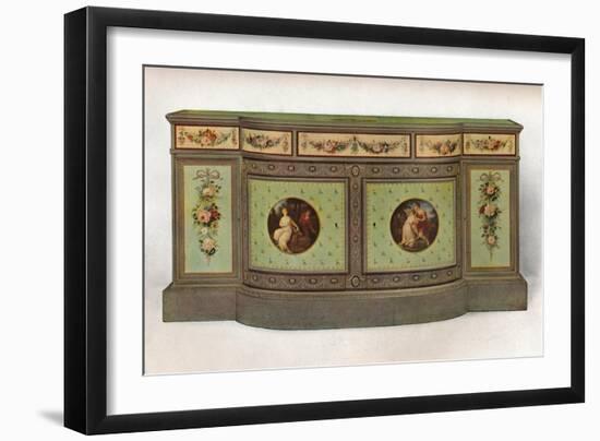 'Secretaire commode', c1785-George Brookshaw-Framed Giclee Print