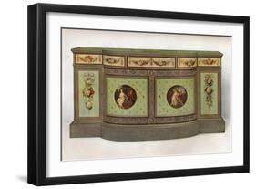 'Secretaire commode', c1785-George Brookshaw-Framed Giclee Print