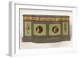 'Secretaire commode', c1785-George Brookshaw-Framed Giclee Print