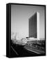 Secretariat Building and Dag Hammarskjold Library at the United Nations Headquarters in New York-null-Framed Stretched Canvas