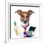 Secretary Dog-Javier Brosch-Framed Photographic Print