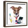 Secretary Dog-Javier Brosch-Framed Photographic Print