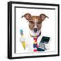 Secretary Dog-Javier Brosch-Framed Photographic Print