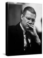 Secretary of Defense, Robert S. Mcnamara, Sitting in His Office-null-Stretched Canvas