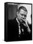 Secretary of Defense, Robert S. Mcnamara, Sitting in His Office-null-Framed Stretched Canvas