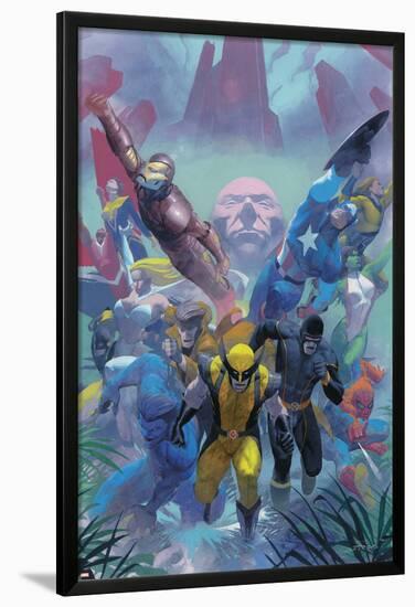 Secrets Of The House Of M Cover: Wolverine-Esad Ribic-Lamina Framed Poster