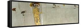 Section from the Beethoven Frieze, 1902-Gustav Klimt-Framed Stretched Canvas