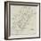 Section of a Map of South Africa-null-Framed Premium Giclee Print