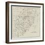 Section of a Map of South Africa-null-Framed Premium Giclee Print