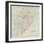 Section of a Map of South Africa-null-Framed Giclee Print