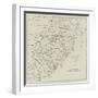 Section of a Map of South Africa-null-Framed Giclee Print