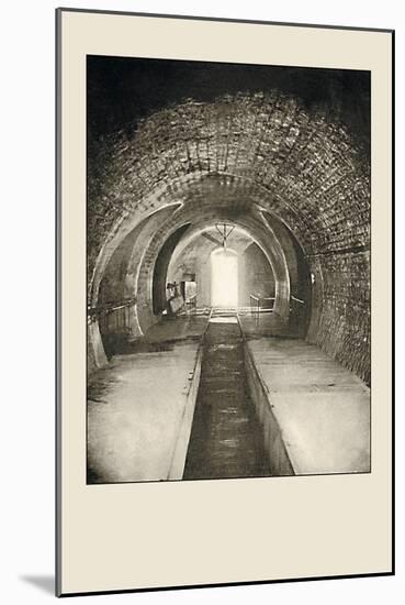 Section of a Sewer in Paris-A. Pepper-Mounted Art Print