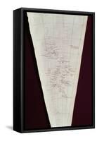 Section of Map from Ross Island to South Pole Used on Antarctica Expedition, 1910-12-Edward Adrian Wilson-Framed Stretched Canvas