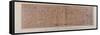 Section of Papyrus Inscribed with Cursive Hieroglyphs-null-Framed Stretched Canvas