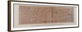 Section of Papyrus Inscribed with Cursive Hieroglyphs-null-Framed Giclee Print