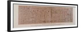 Section of Papyrus Inscribed with Cursive Hieroglyphs-null-Framed Giclee Print