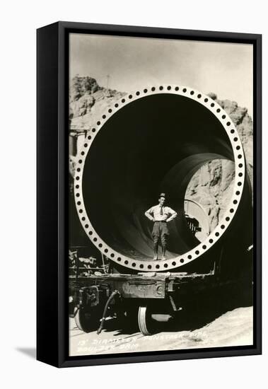 Section of Pipe, Boulder Dam, Nevada-null-Framed Stretched Canvas