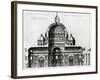 Section of St. Peter's Basilica in Vatican from Drawing by Michelangelo-null-Framed Giclee Print