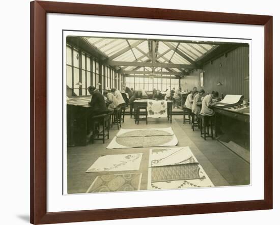 Section of the Designing Room, Carpet Trades, 1923-English Photographer-Framed Photographic Print
