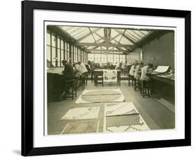 Section of the Designing Room, Carpet Trades, 1923-English Photographer-Framed Photographic Print