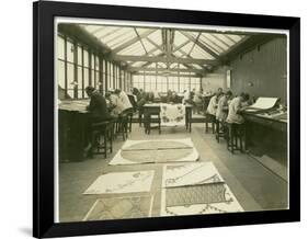 Section of the Designing Room, Carpet Trades, 1923-English Photographer-Framed Photographic Print