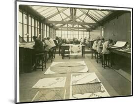 Section of the Designing Room, Carpet Trades, 1923-English Photographer-Mounted Photographic Print