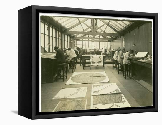 Section of the Designing Room, Carpet Trades, 1923-English Photographer-Framed Stretched Canvas