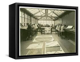 Section of the Designing Room, Carpet Trades, 1923-English Photographer-Framed Stretched Canvas