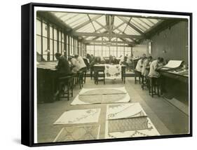 Section of the Designing Room, Carpet Trades, 1923-English Photographer-Framed Stretched Canvas