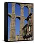 Section of the Roman Aqueduct at Segovia, UNESCO World Heritage Site, Castilla Y Leon, Spain-Tomlinson Ruth-Framed Stretched Canvas